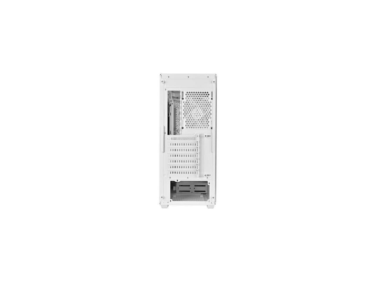 Alt View 3. SilverStone - SilverStone Technology FARA 515XR White Compact ATX Tower Chassis with Four Included Rainbow Fans, SST-FA515XR-WG - White.