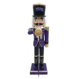 Santa's Workshop - TCU Horned Frogs 14" Bugler Nutcracker - Purple