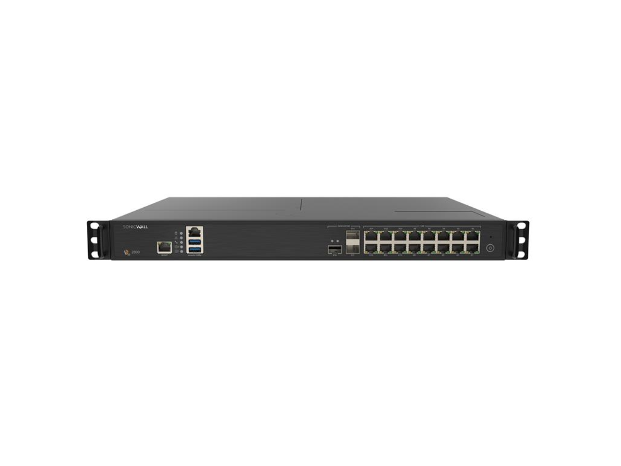 Front. SonicWall - SonicWall NSa 2800 w/ Secure Upgrade Plus (2-Year Advanced Protection Security Suite) | 03-SSC-4681 - Black.