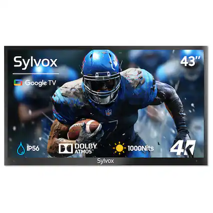 Sylvox Google TV 43" IP56 DOLBY ATMOS 1000Nits 4K