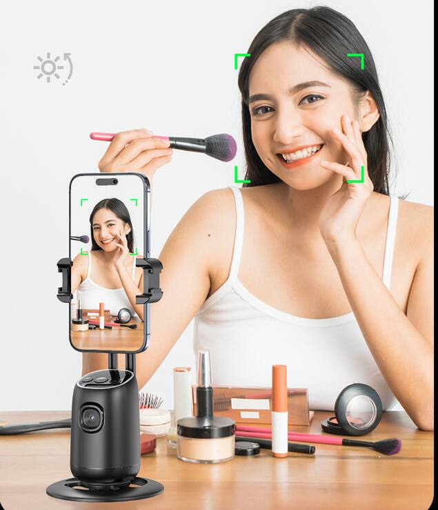 Alt View 2. Cluzine - 360° Rotation Auto Face & Body Tracking Phone Holder Camera Mount with Remote Control.