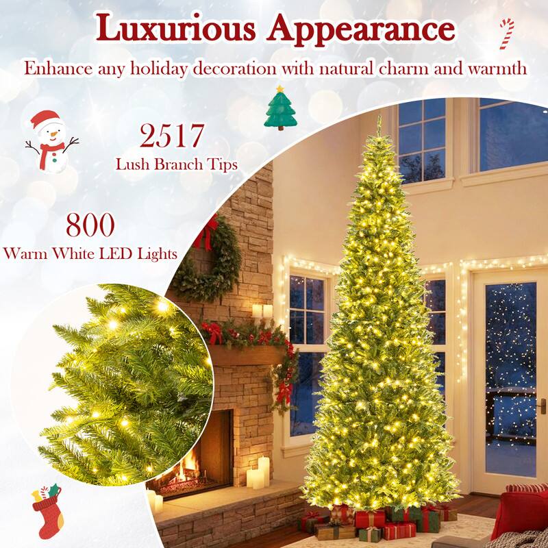 Luxurious Appearance  
Enhance any holiday decoration with natural charm and warmth

2517 Lush Branch Tips  
800 Warm White LED Lights