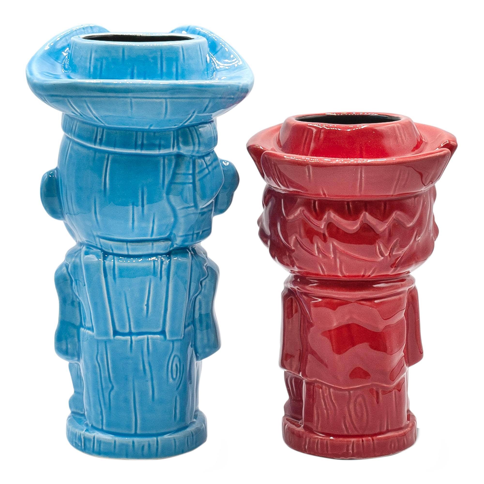 Alt View 1. ThinkGeek - Geeki Tikis The Goonies Sloth and Chunk Ceramic Mugs | Set of 2 - Red.