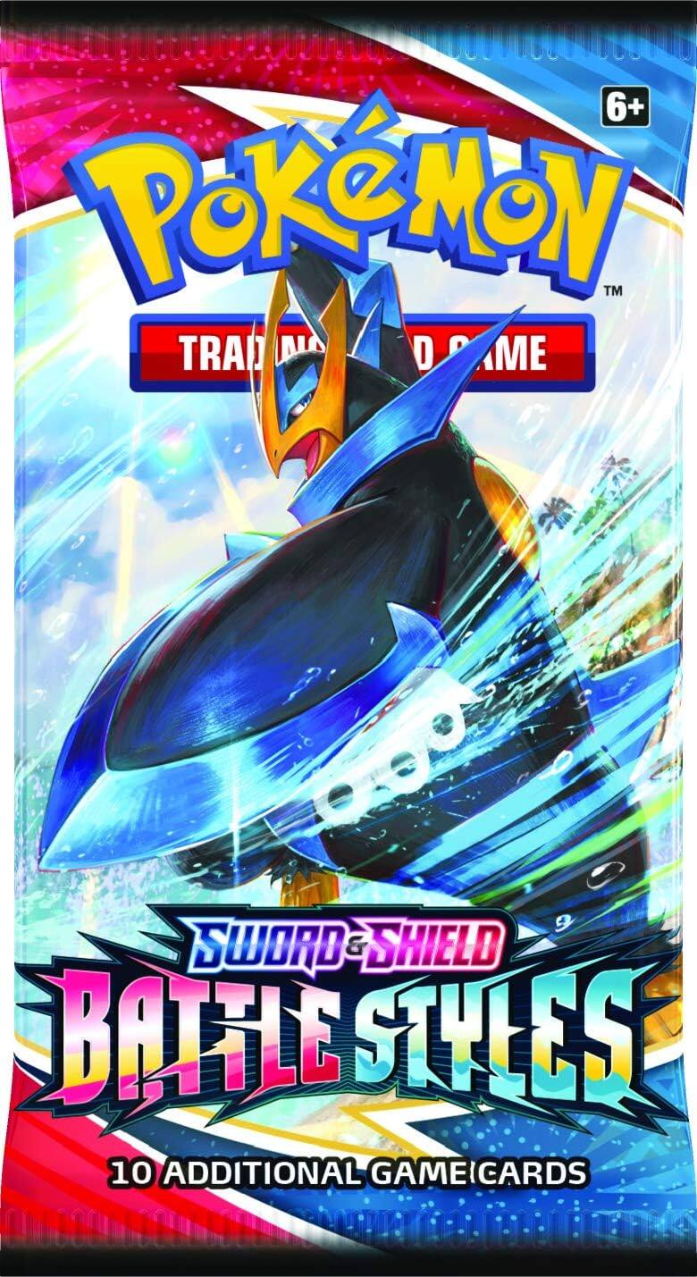 6+ Pokémon™ Trading Card Game  
Sword & Shield Battle Styles  
10 Additional Game Cards