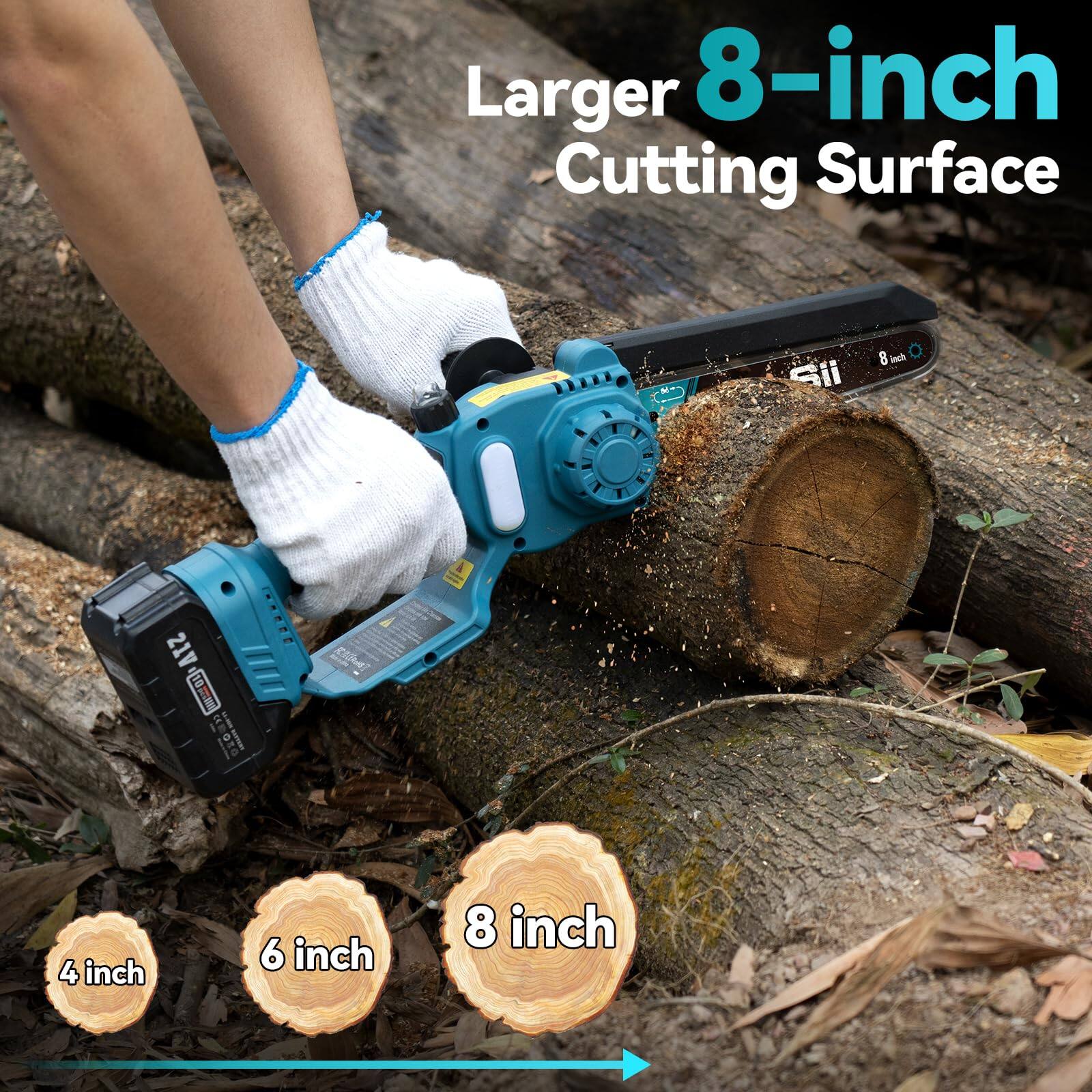 Larger 8-inch Cutting Surface

4 inch 6 inch 8 inch