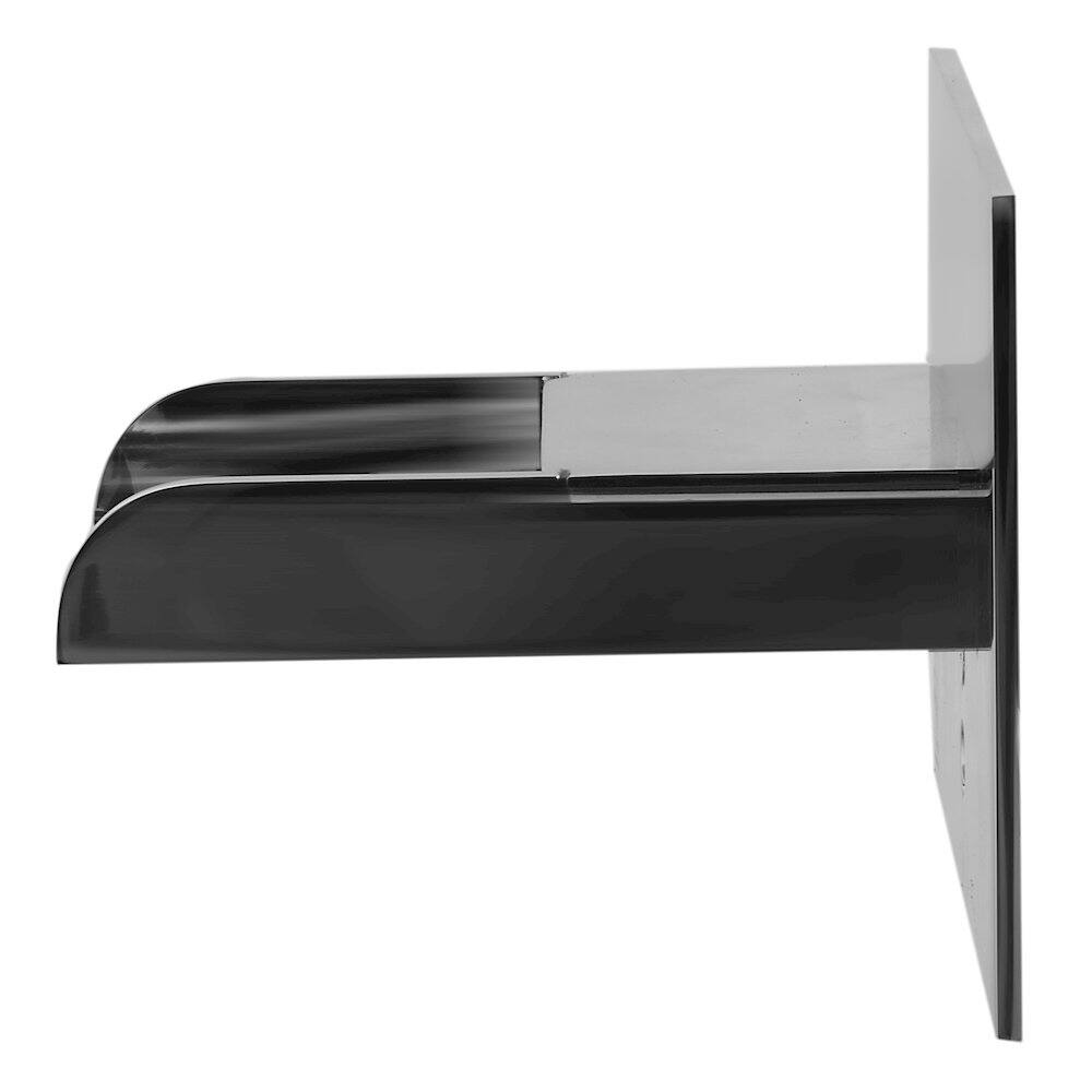 Left. Alfi - Polished Chrome Waterfall Tub Filler - Silver.