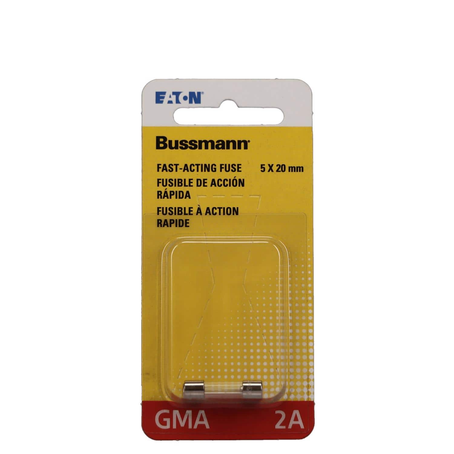 Bussmann - 2 amps Fast Acting Glass Fuse 2 pk