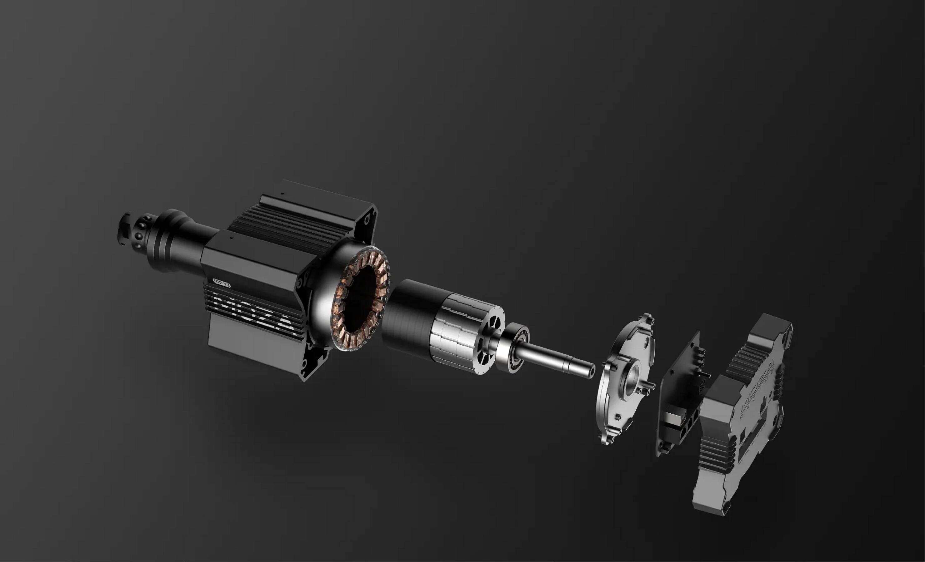 Alt View 13. Moza Racing - R12 V2 Direct Drive Sim Racing Wheelbase for PC - Black.