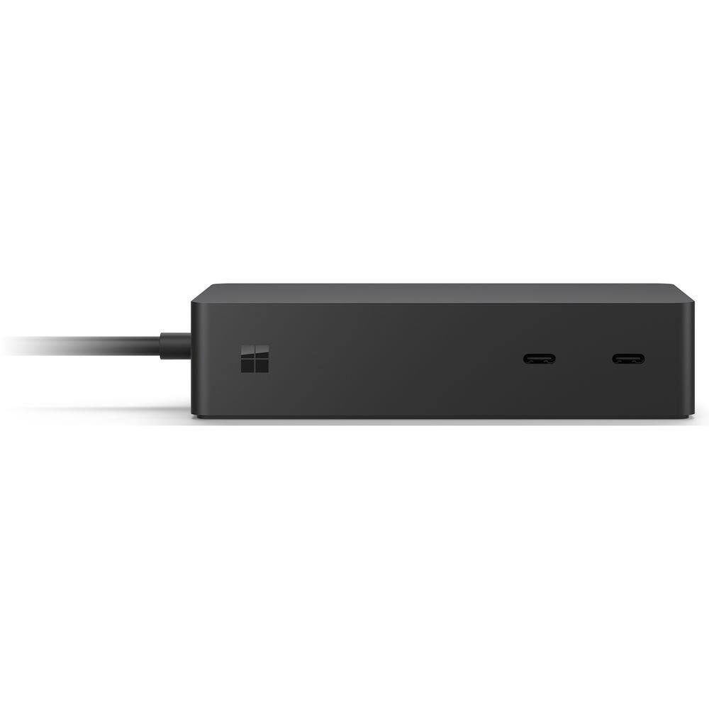 Angle. Microsoft - Microsift Surface Dock 2 1GK-00001 Docking Station - Black - 2x USB-C.