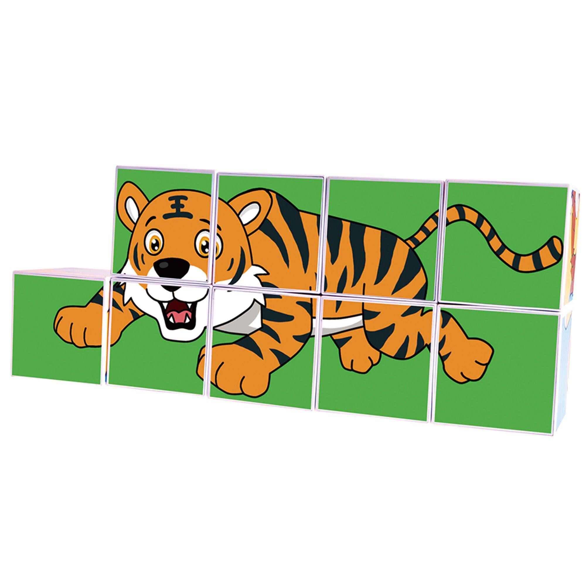 Alt View 6. PicassoTiles - PICASSO-TILES 9 PC Magnetic Building Puzzle Cubes Set for Kids Ages 3+ - Multicolor.