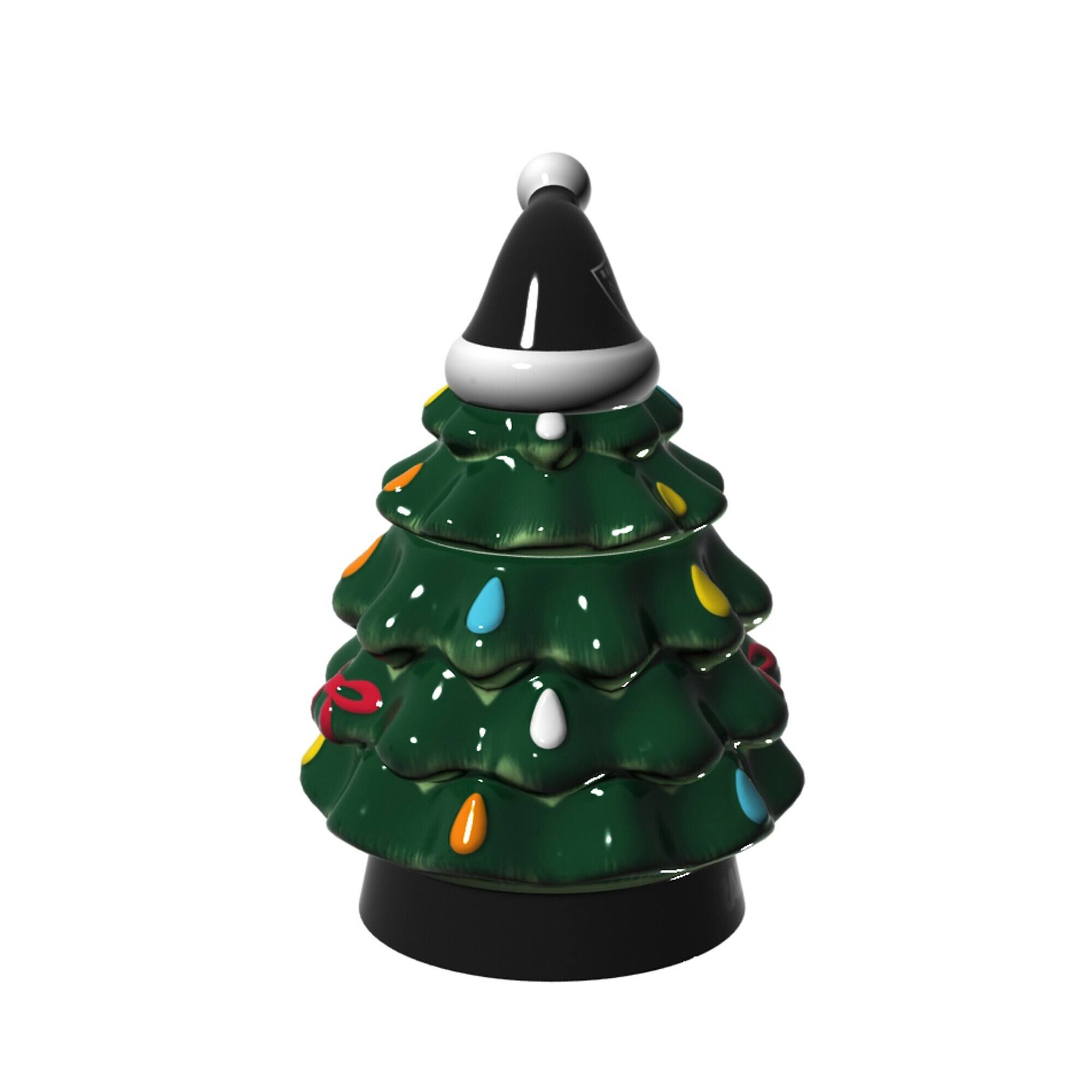 Alt View 1. Evergreen Enterprises - Las Vegas Raiders 14oz. Christmas Tree Mug With Lid - Green.