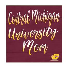 Jardine - Central Michigan Chippewas 10'' x 10'' Mom Plaque - Maroon