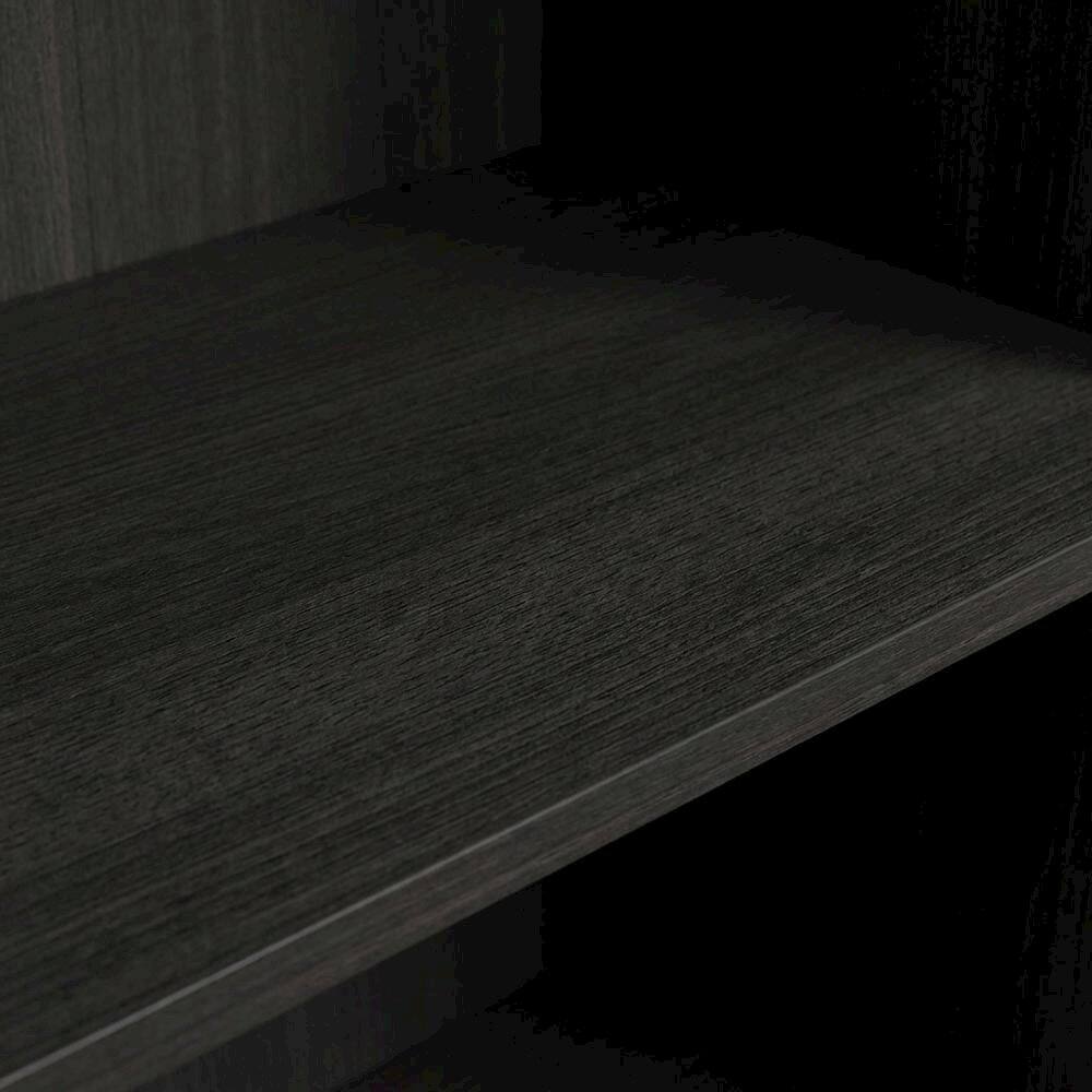Alt View 1. FurniFact - Wooden bookcase with open shelving for contemporary decor storage - Espresso.