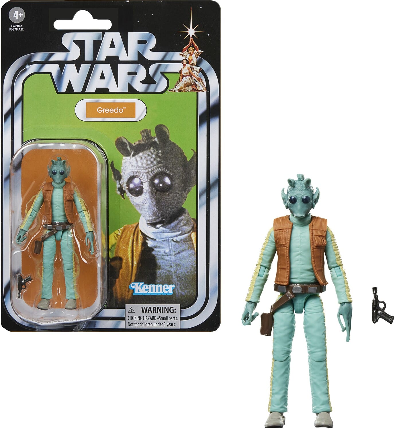Hasbro - Star Wars: A New Hope - Vintage Collection - Greedo Action Figure - COLLECTIBLES - Multicolor