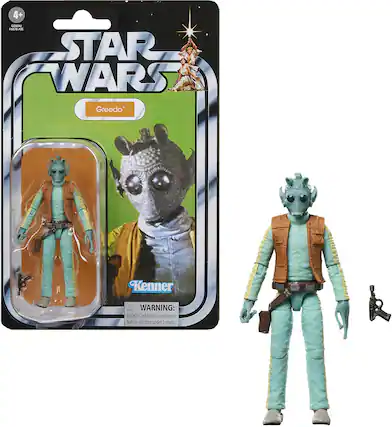 4+
GODAL
F0879 A.S.T.
STAR WARS
Greedo
Kenner
WARNING:
CHOKING HAZARD - Small parts. Not for children under 3 years.