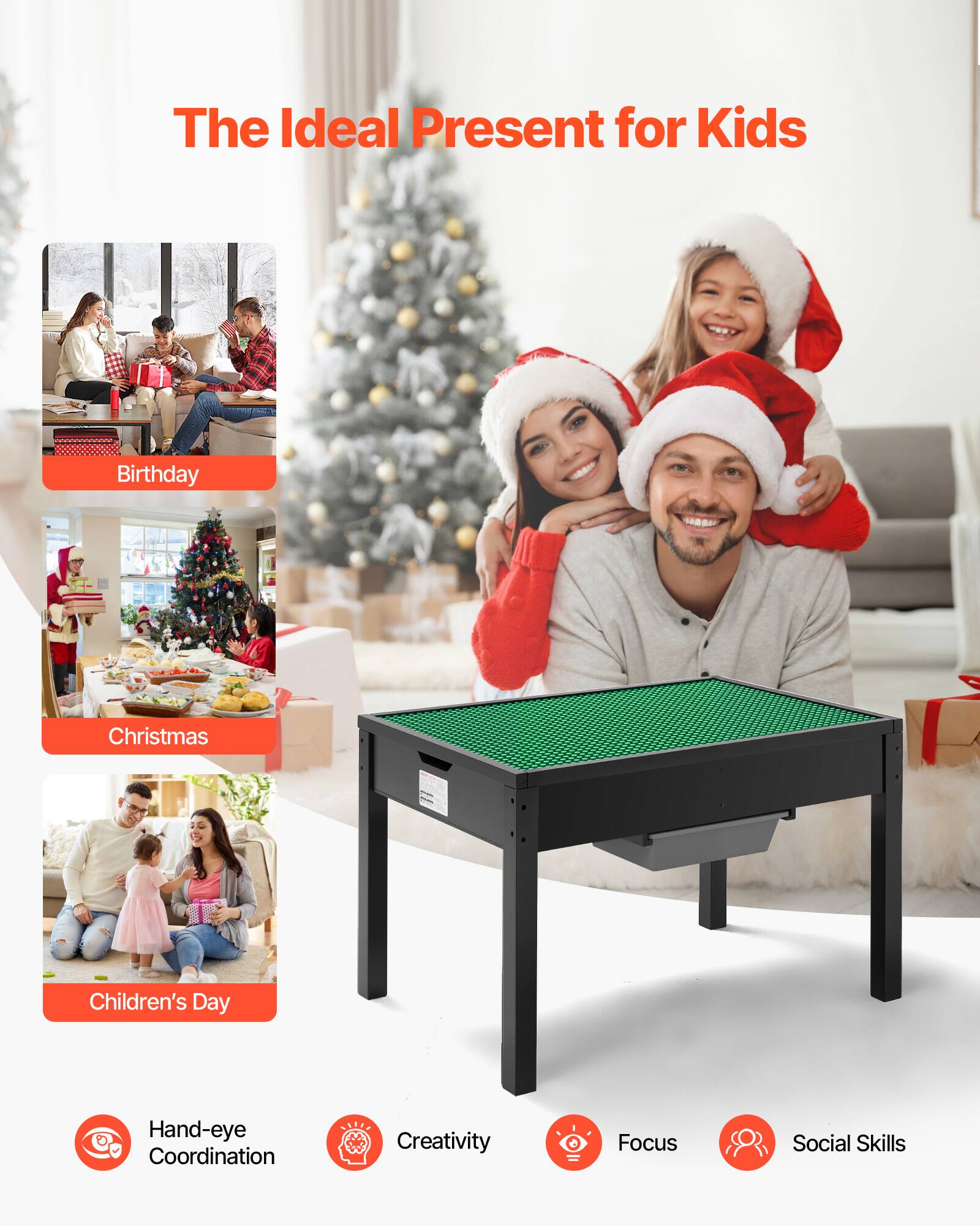 The Ideal Present for Kids

- Birthday
- Christmas
- Children's Day

- Hand-eye Coordination
- Creativity
- Focus
- Social Skills