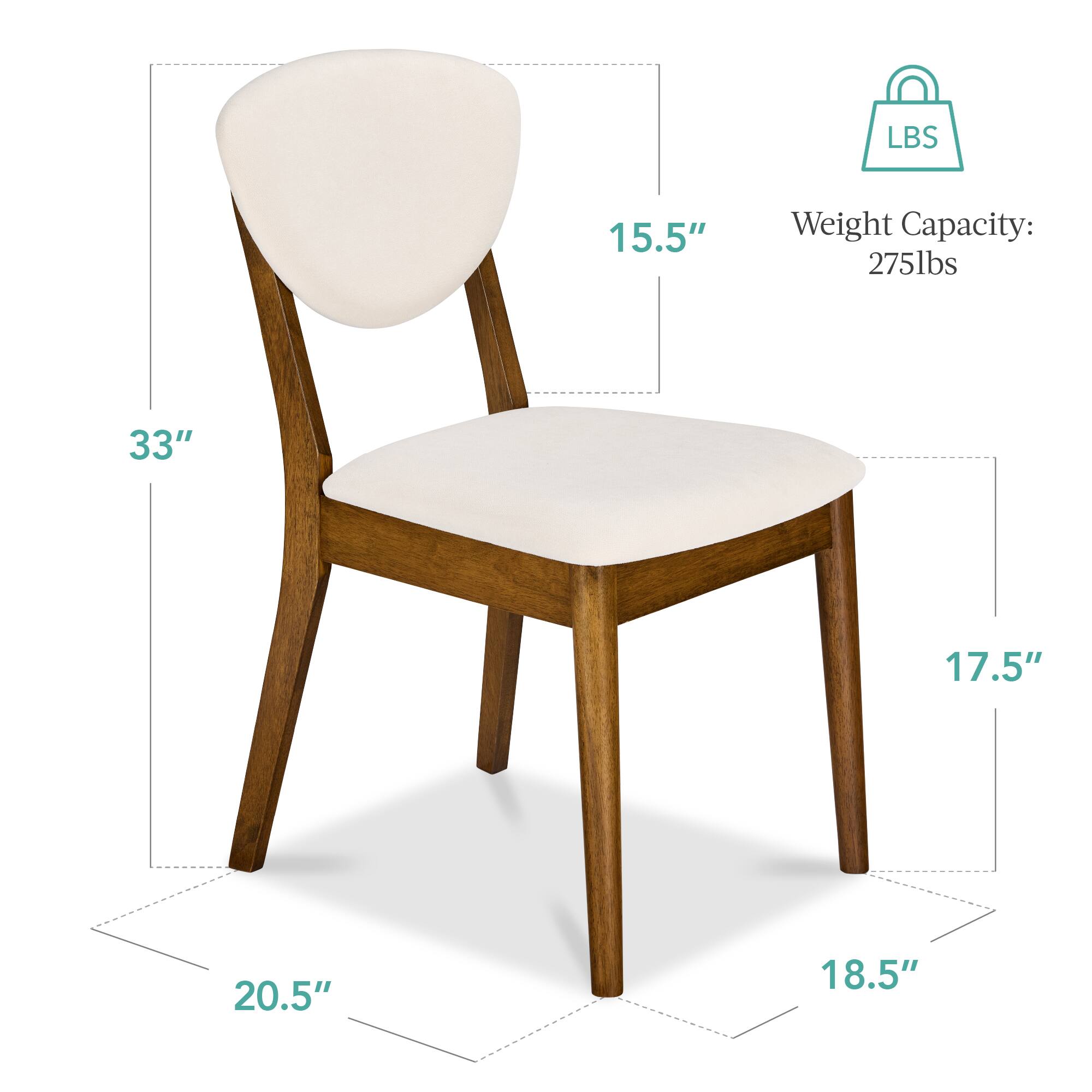 LBS  
Weight Capacity: 275lbs  
15.5"  
33"  
17.5"  
20.5"  
18.5"