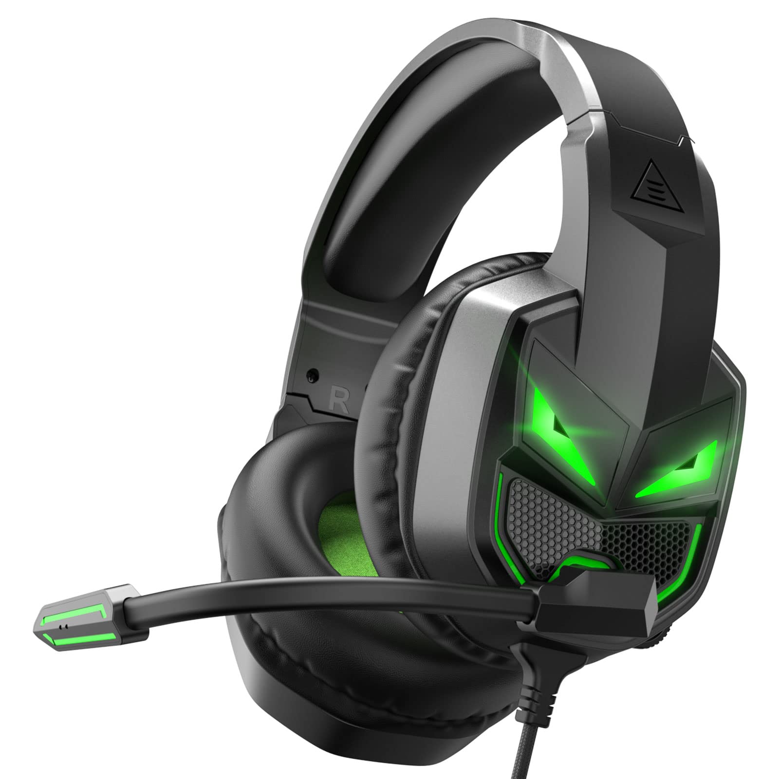 Front. PO3TICJUNKI3 - Fenrir S Gaming Headset With Microphone Noise Cancelling Mic Comfortable Ear Pads Drivers Rgb Light One Key - Default.