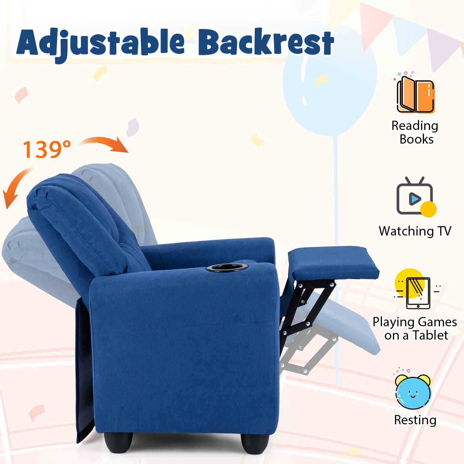 Adjustable Backrest

139°

- Reading Books
- Watching TV
- Playing Games on a Tablet
- Resting