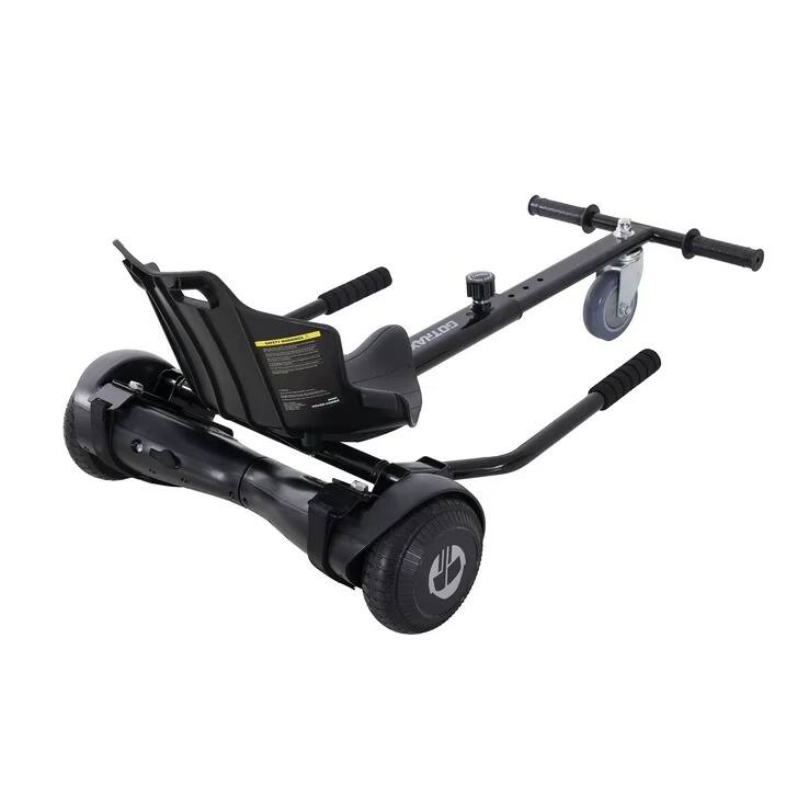 Back. GoTrax - Hoverboard and Hoverkart Combo, Kids Ages 8+, Unisex - Black.