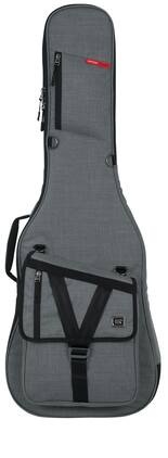 Gator - Transit Series Lightweight Electric Guitar Gig Bag w/ Back Pack Straps & Rubberized Base, Protects Against Wear & Spills - Light Gray