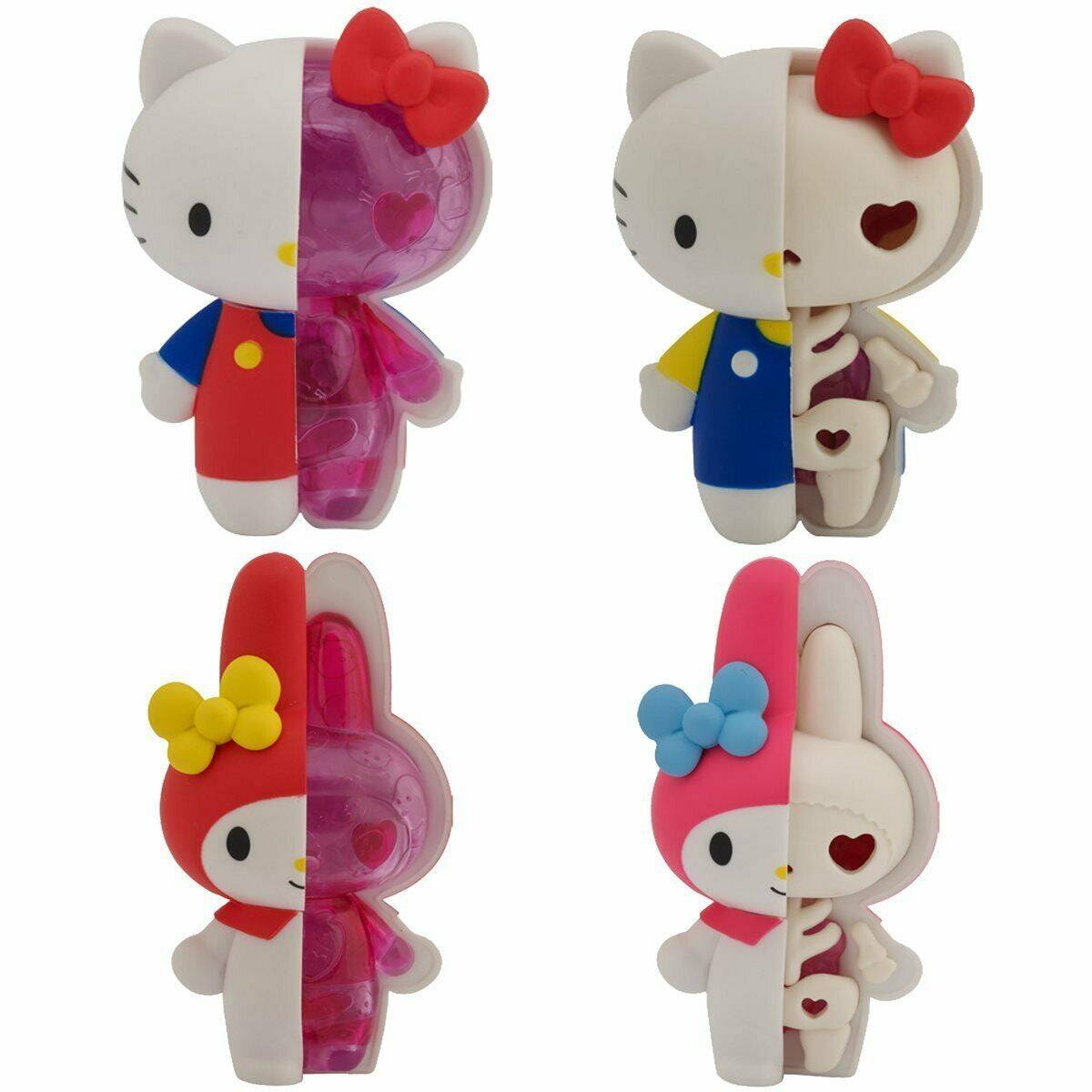 Alt View 1. Megahouse - Sanrio Kaitai Fantasy Figures - Hello Kitty & My Melody - 4 Pack.