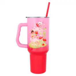 Silver Buffalo - Care Bears x Strawberry Shortcake 40-Ounce Stainless Steel Tumbler - Pink