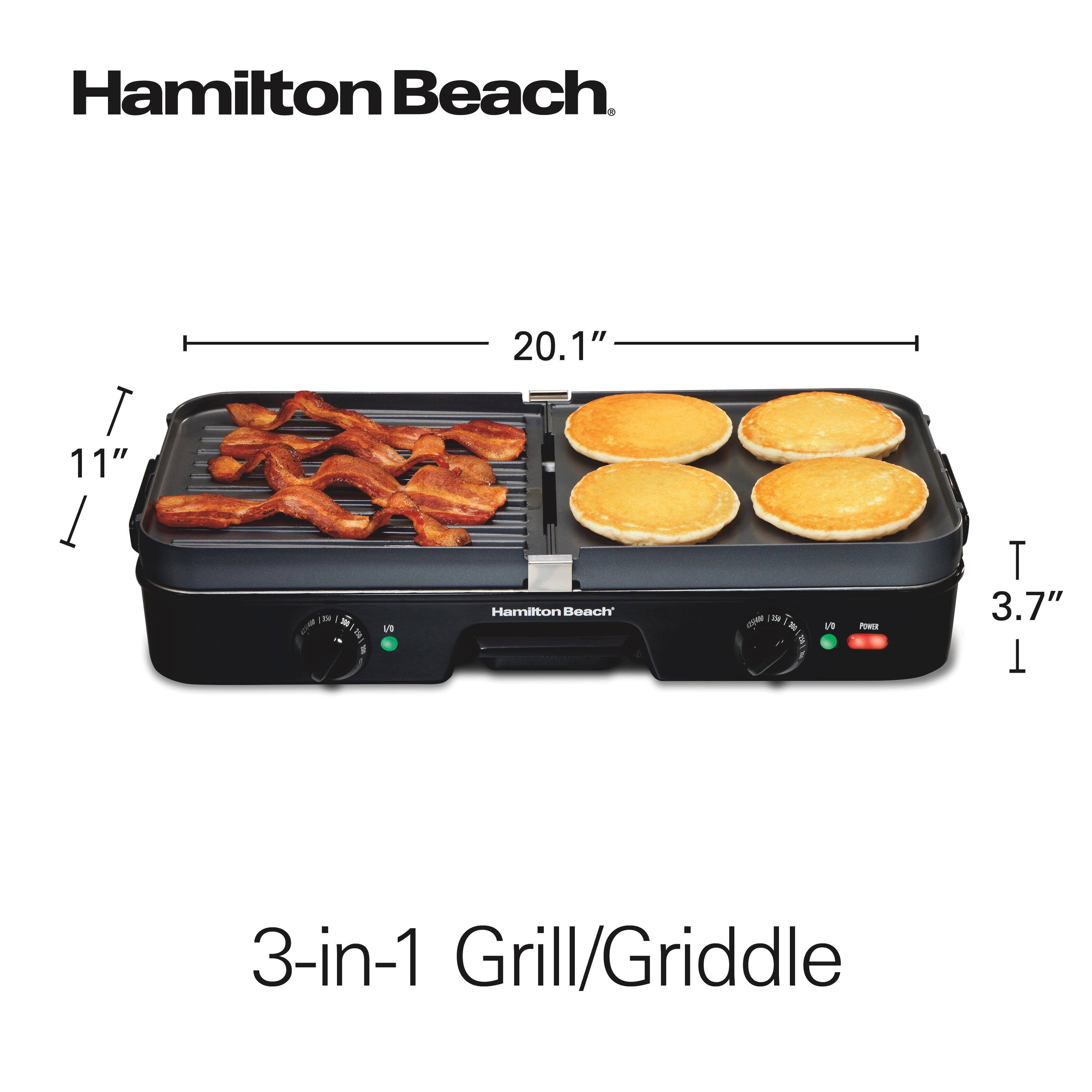 Hamilton Beach
3-in-1 Grill/Griddle
11" x 20.1" x 3.7"