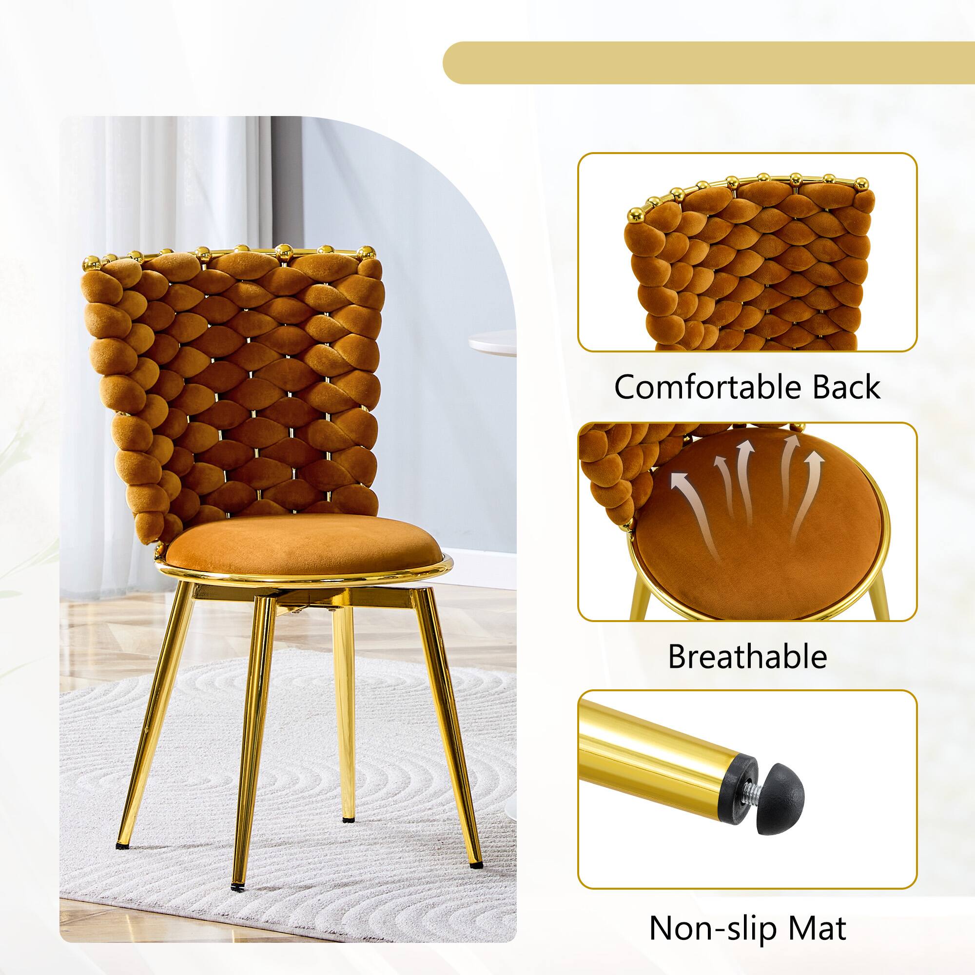Comfortable Back  
Breathable  
Non-slip Mat