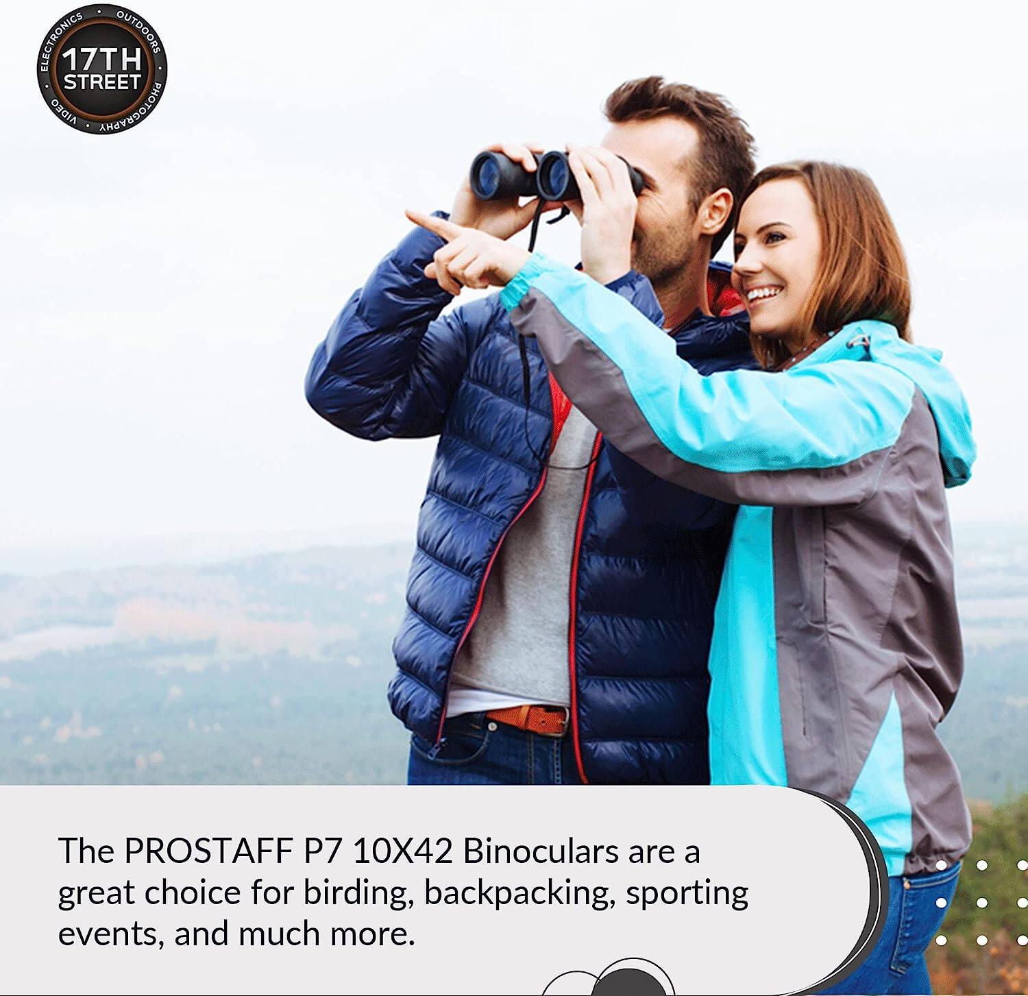 ELECTRONICS OUTDOORS 17TH STREET AIDEO PHOTOGRAPHY

The PROSTAFF P7 10X42 Binoculars are a great choice for birding, backpacking, sporting events, and much more.