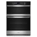 Whirlpool - 30 inch 6.4 Total Cu. Ft. Combo Self-Cleaning Wall Oven - Stainless Steel