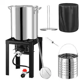 FODINGHILL - 40QT Stainless Steel Deep Seafood Boiler Kit - Silver