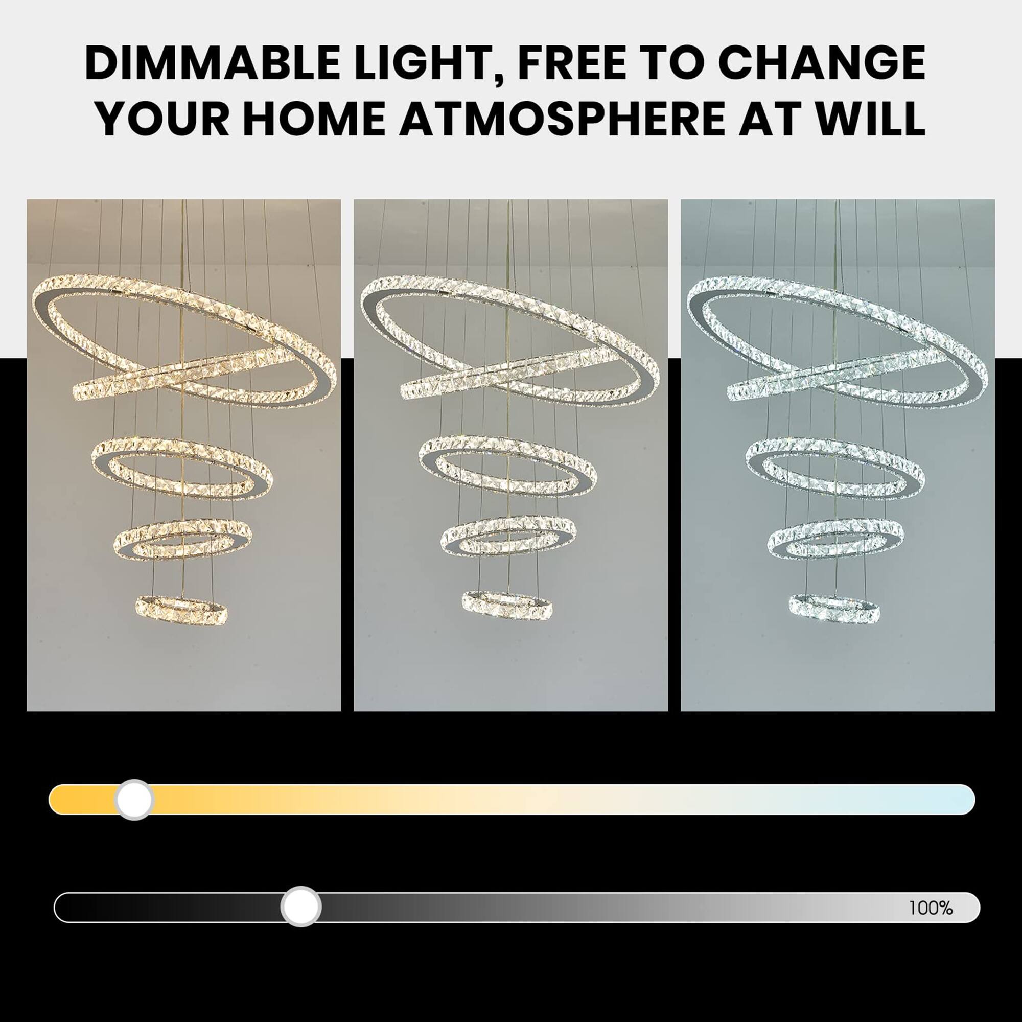 DIMMABLE LIGHT, FREE TO CHANGE YOUR HOME ATMOSPHERE AT WILL