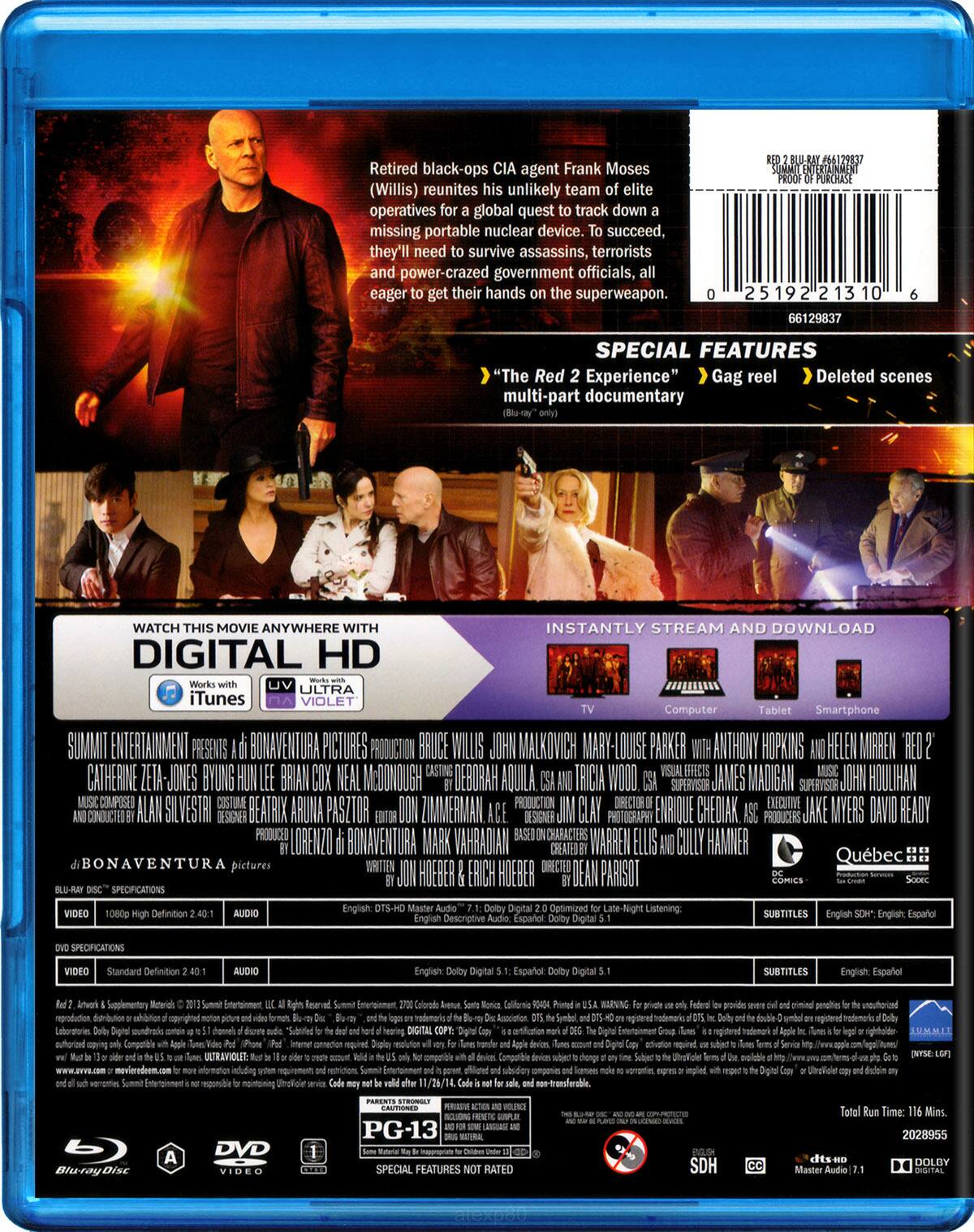 Alt View 1. RED 2   - BLU-RAY.