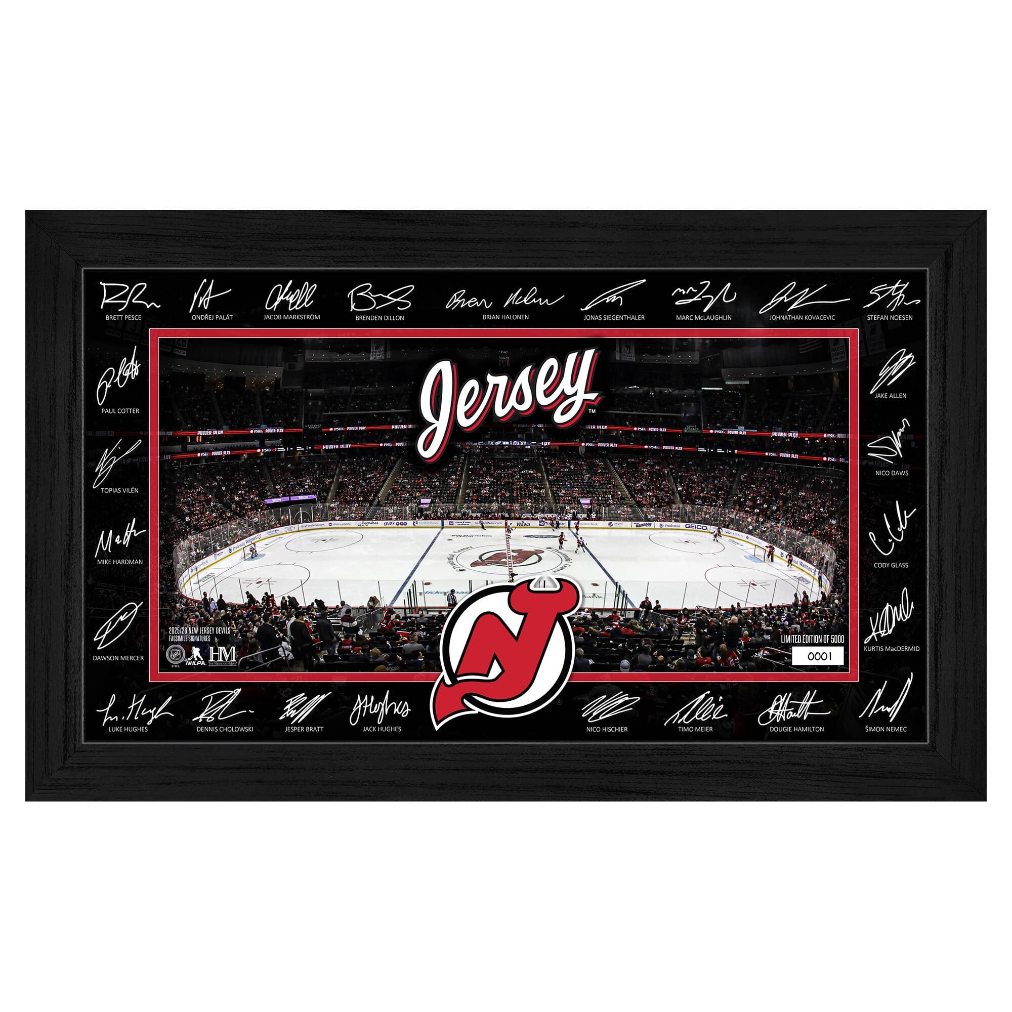 Highland Mint - New Jersey Devils 2025 Signature Rink Framed Art - Multicolor price history on PriceWatchPro
