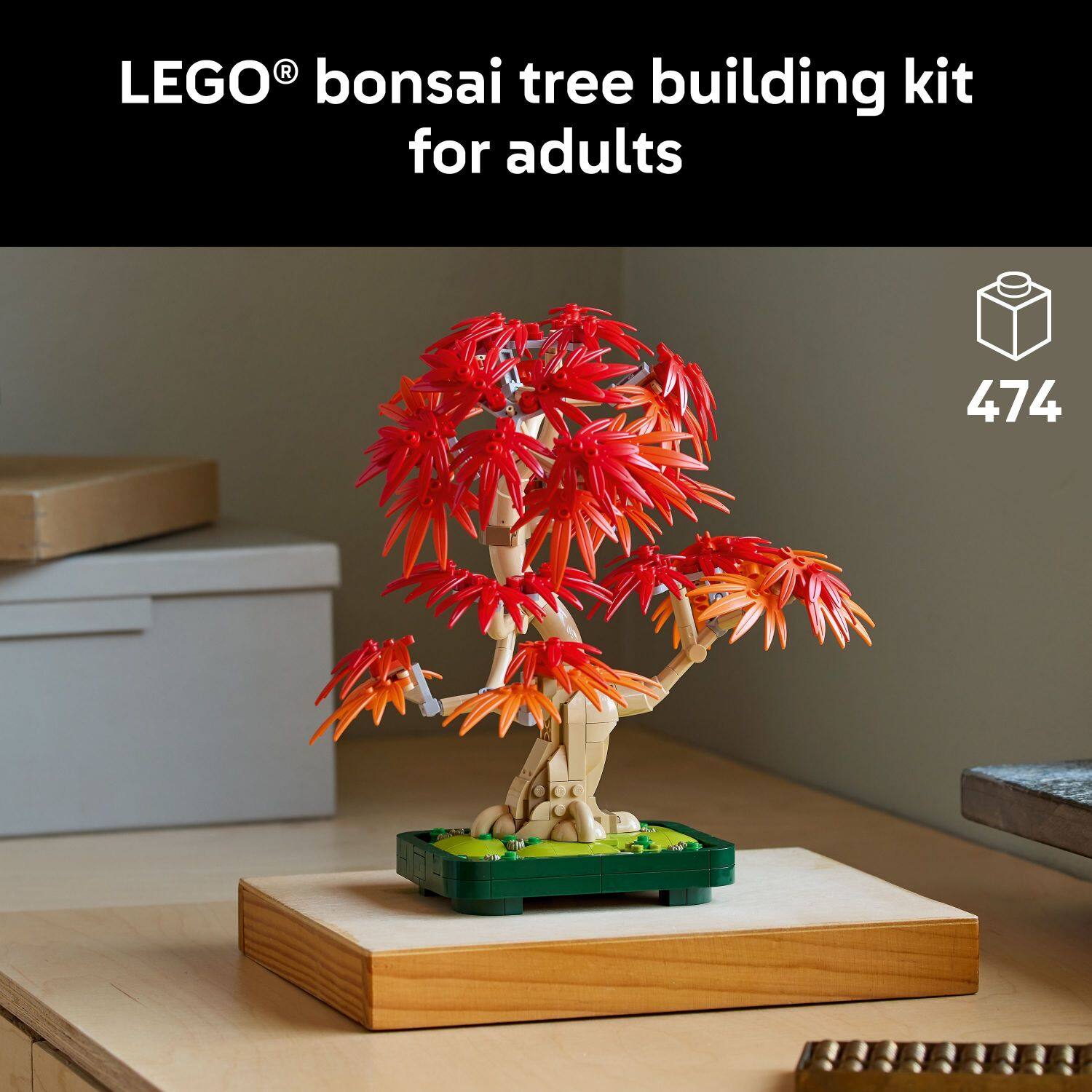 LEGO bonsai tree building kit for adults 474
