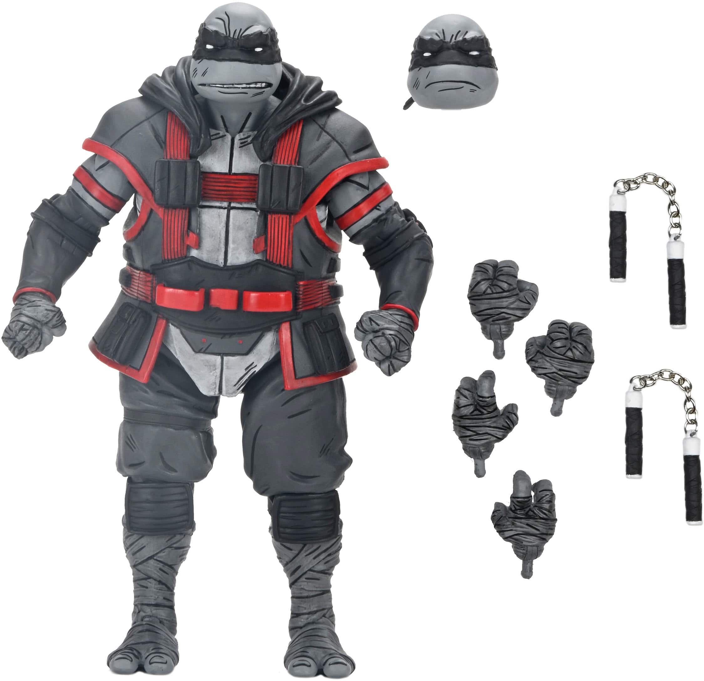 Front Zoom. NECA - Teenage Mutant Ninja Turtles 7” Scale Action Figure The Last Ronin- The Lost Years - Michelangelo (Nightwatcher).