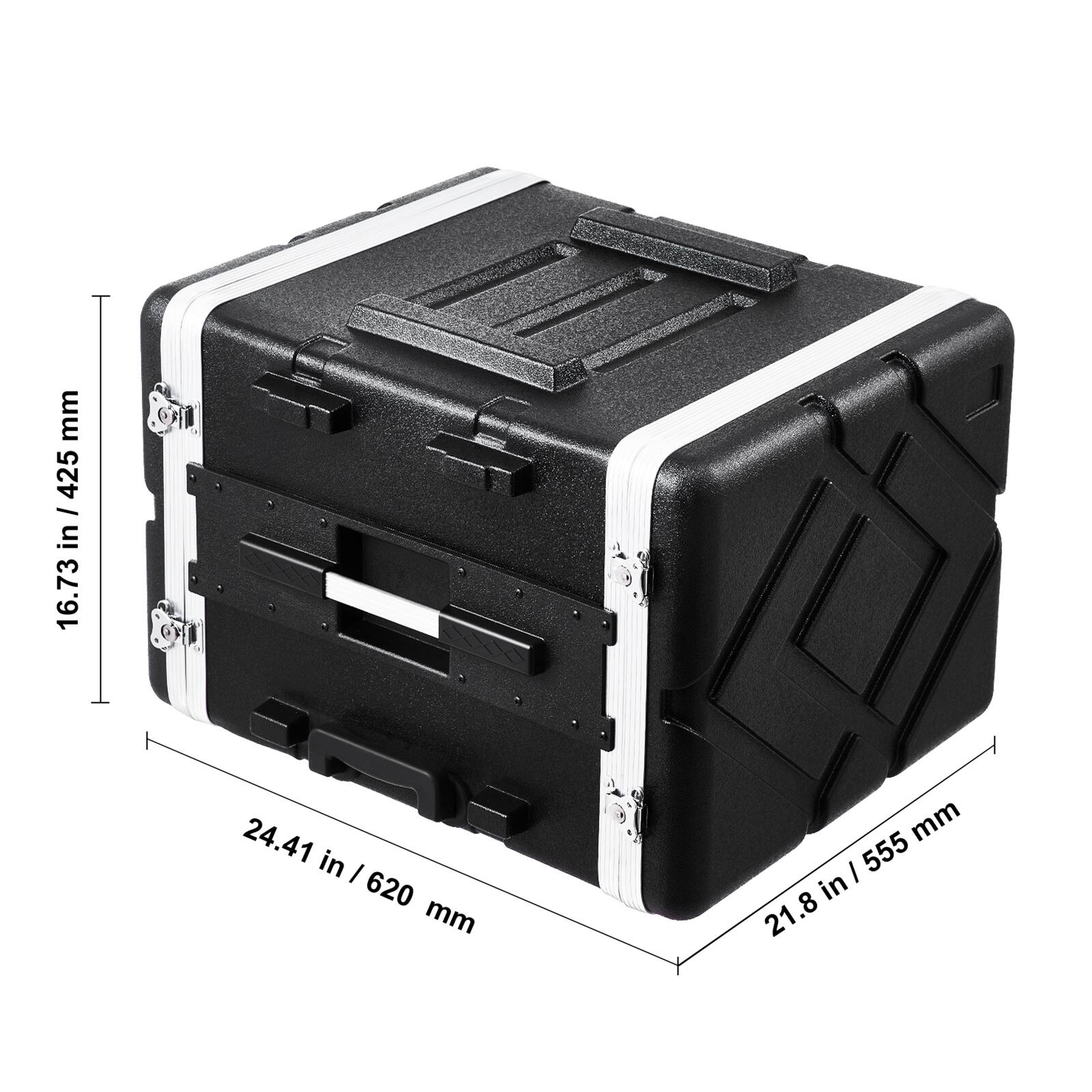 VEVOR 8U Rack Case, Standard 19 in Depth, Server Rack Cabinet with