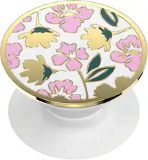 Front. PopSockets - Adhesive PopGrip Universal Grip & Stand for Cell Phones - Enamel Feel Pretty.