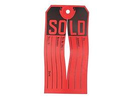 Avery - 4.75" Sold Tags/ 500 - Red