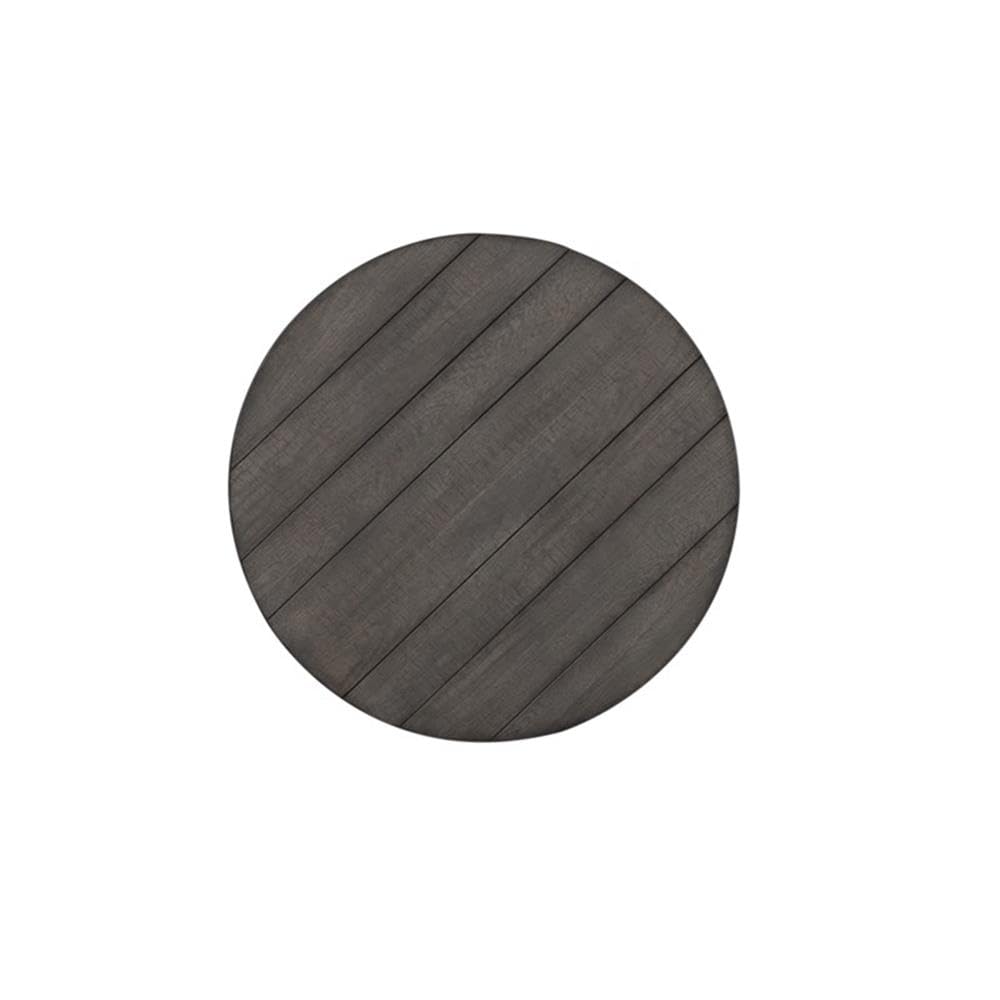 Back. Liberty Furniture Industries - Splay Leg Round Cocktail Table Dusty Charcoal w/ Heavy Distressing - Gray.