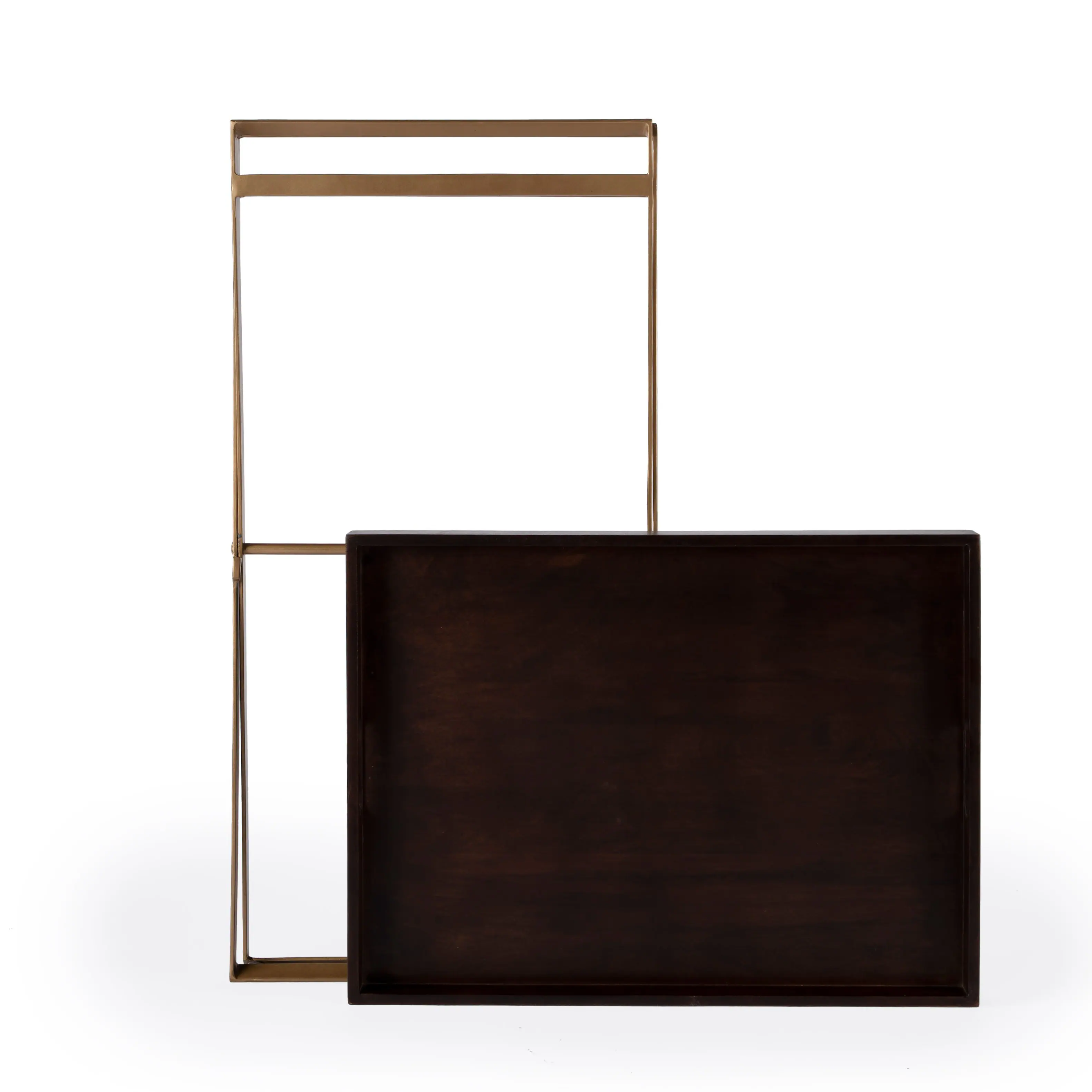 Butler Specialty Emma 23.75 in. W Rectangular Wood and Metal Removeable ...