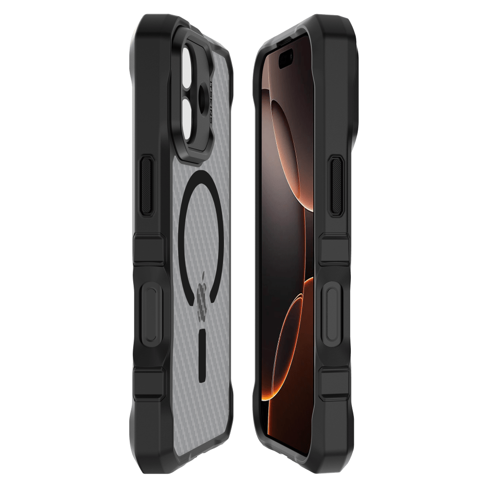 Alt View 1. Itskins - ITSKINS - Supreme_R Tek MagSafe Case for Apple iPhone 17 - Black - Black.