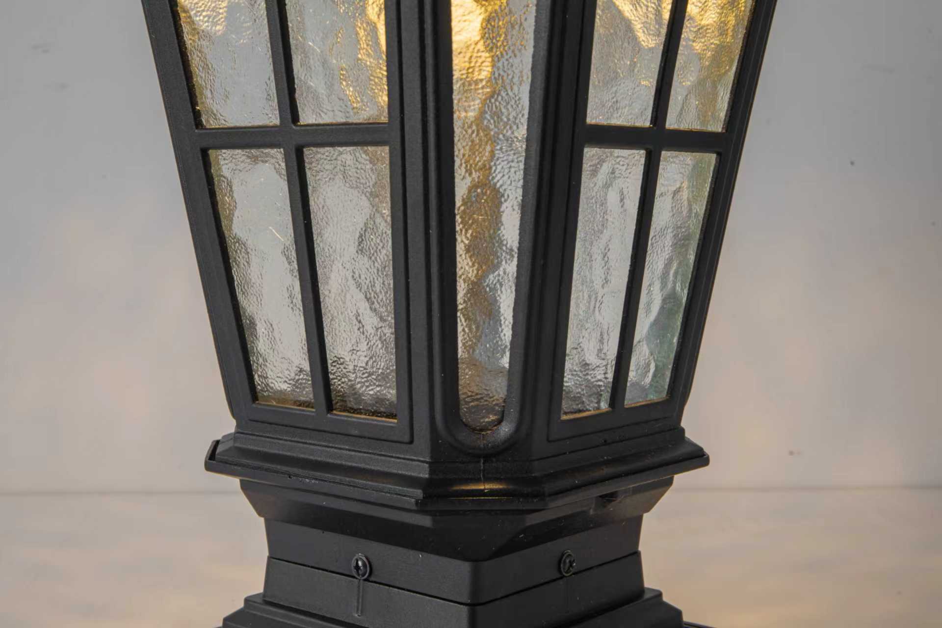 Back. Akoasm - Black Aluminum Outdoor Column Light Garden Post Light, Energy Saving Traditional Porch Garden Post Light.