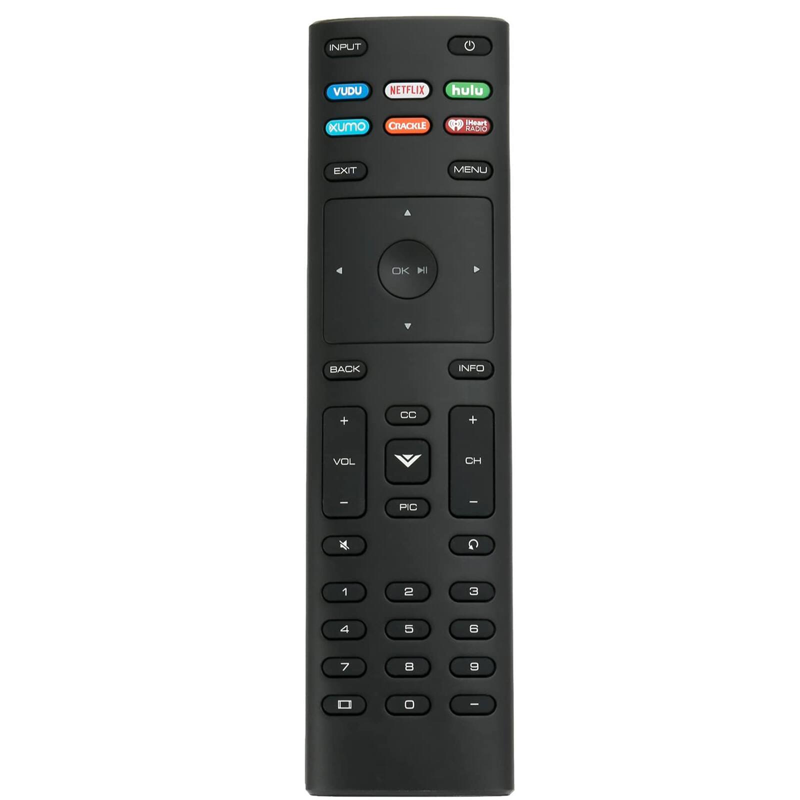 VINABTY - New XRT136 Replaced Remote Control Fits for Vizio TV D32h-F1 D24h-G9 E70-F3 D43-F1 V705-G3 P75-F1 D55x-G1 - Black