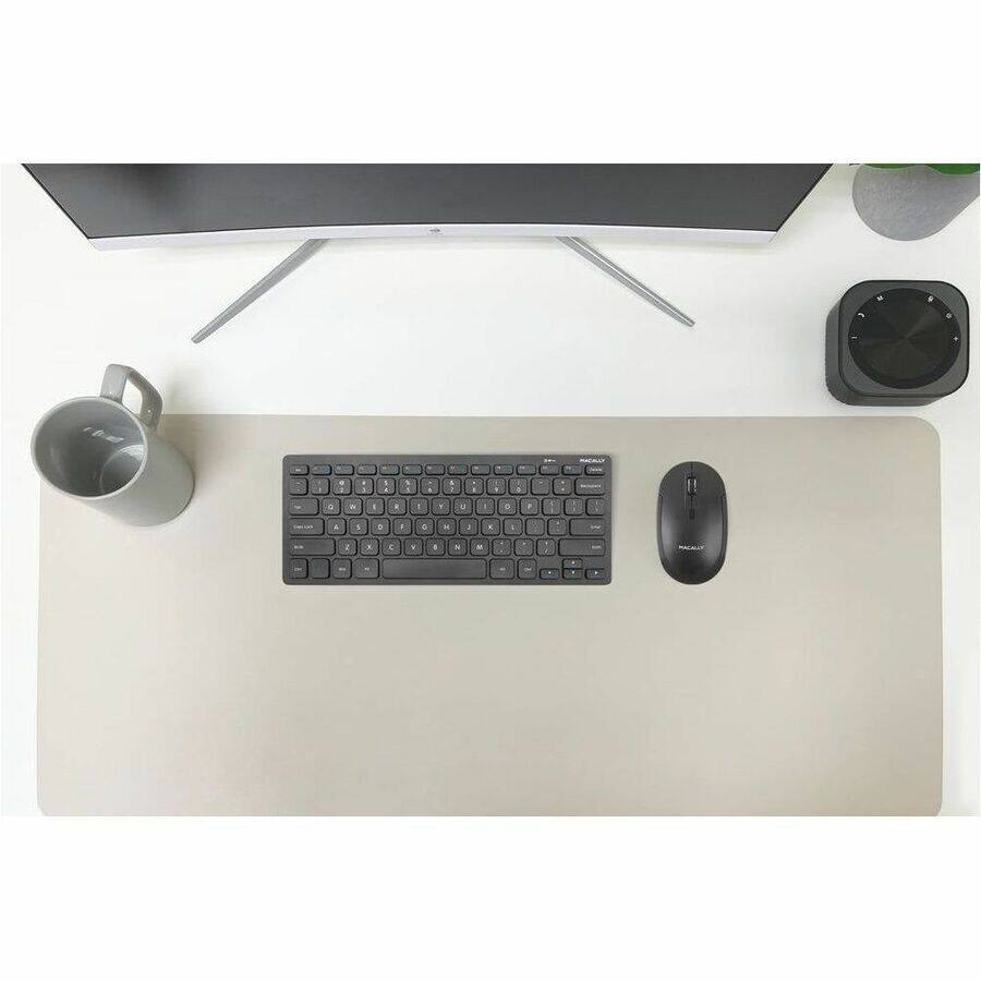 Alt View 4. Macally - Macally RF Wireless Keyboard and Mouse For Windows PC - USB Scissors Wireless RF 2.40 GHz Keyboard - 78 Key - Black - US - Unknown.