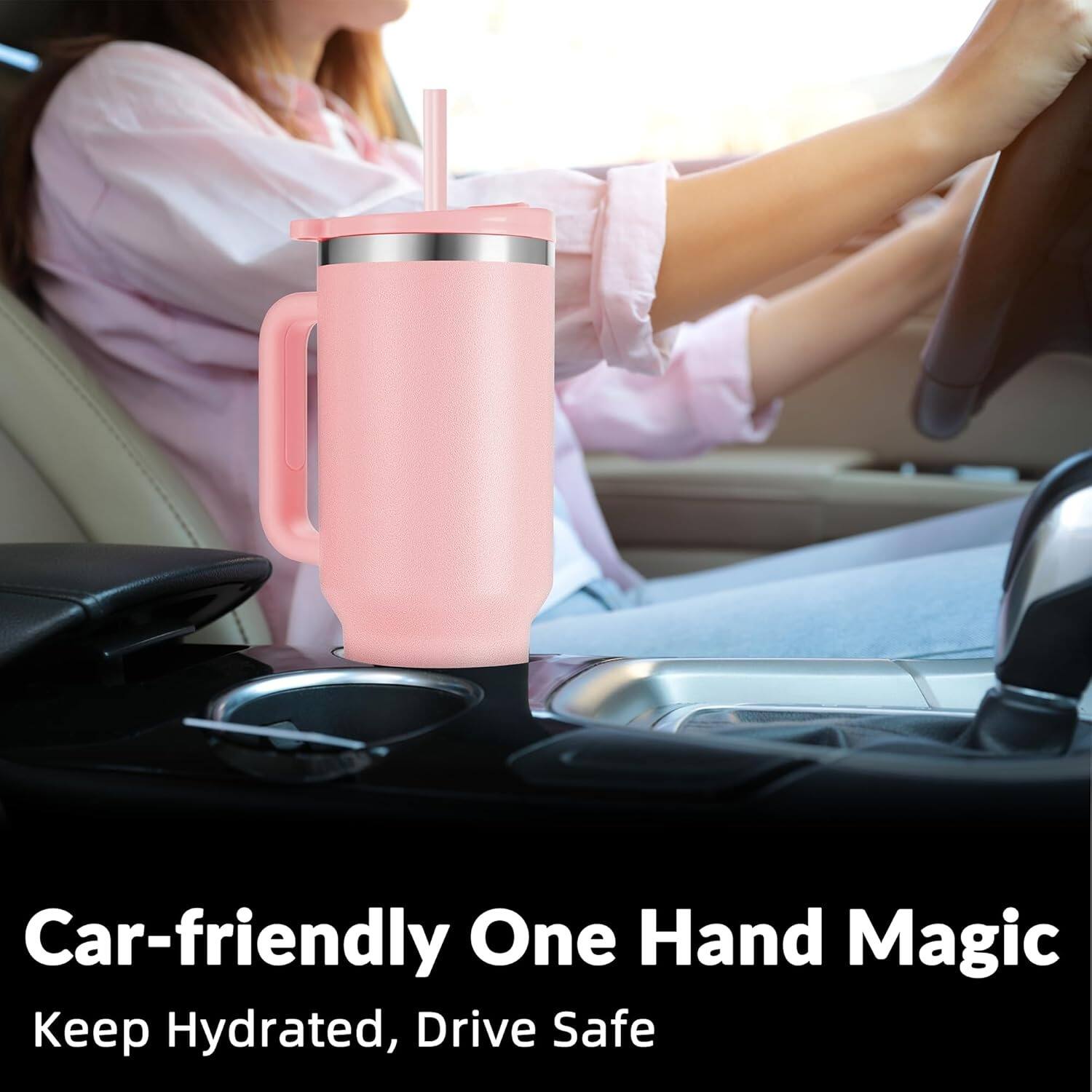 Car-friendly One Hand Magic: Keep Hydrated, Drive Safe