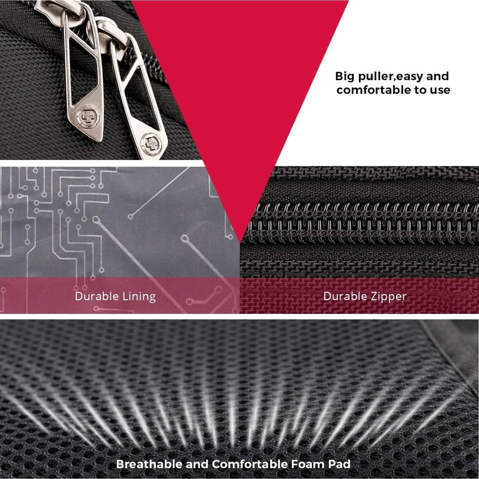 Big puller easy and comfortable to use Durable Lining Durable Zipper Breathable and Comfortable Foam Pad