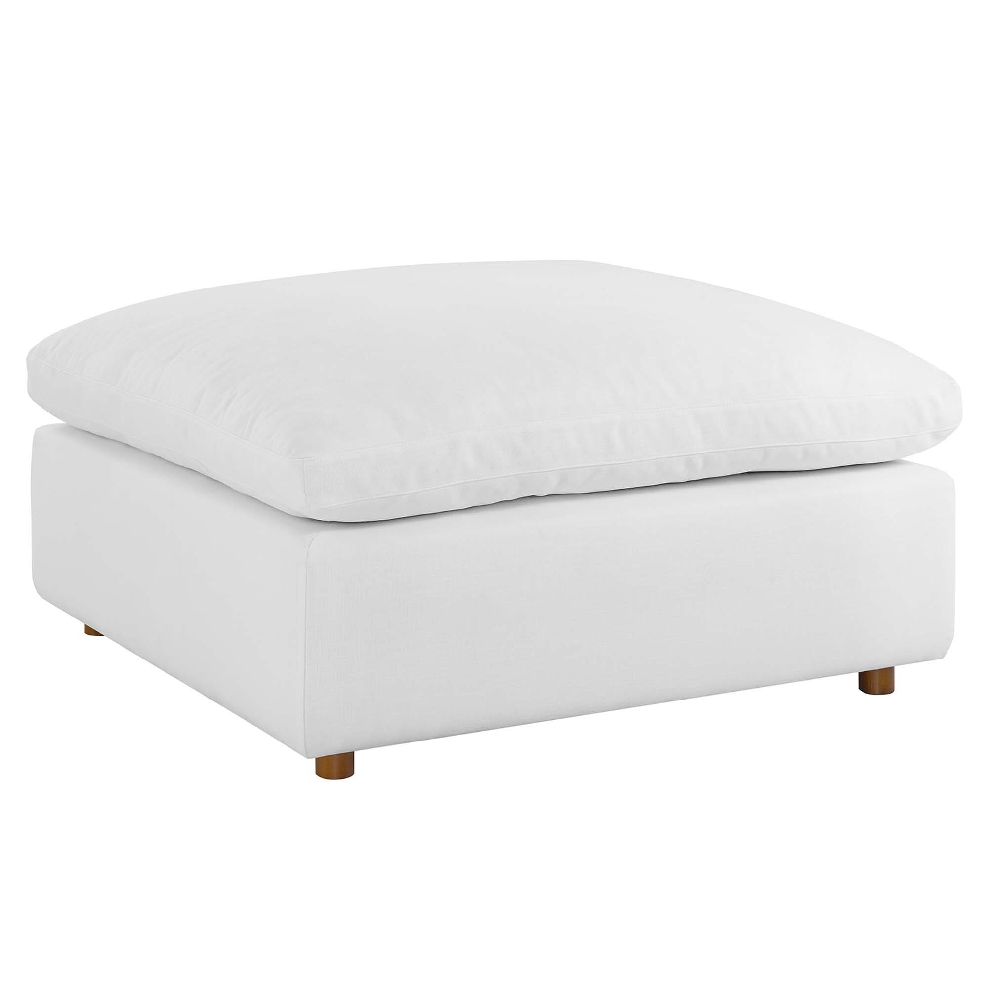 Alt View 1. Modway - Commix Down Filled Overstuffed Ottoman by Modway - EEI-3318-PUW.