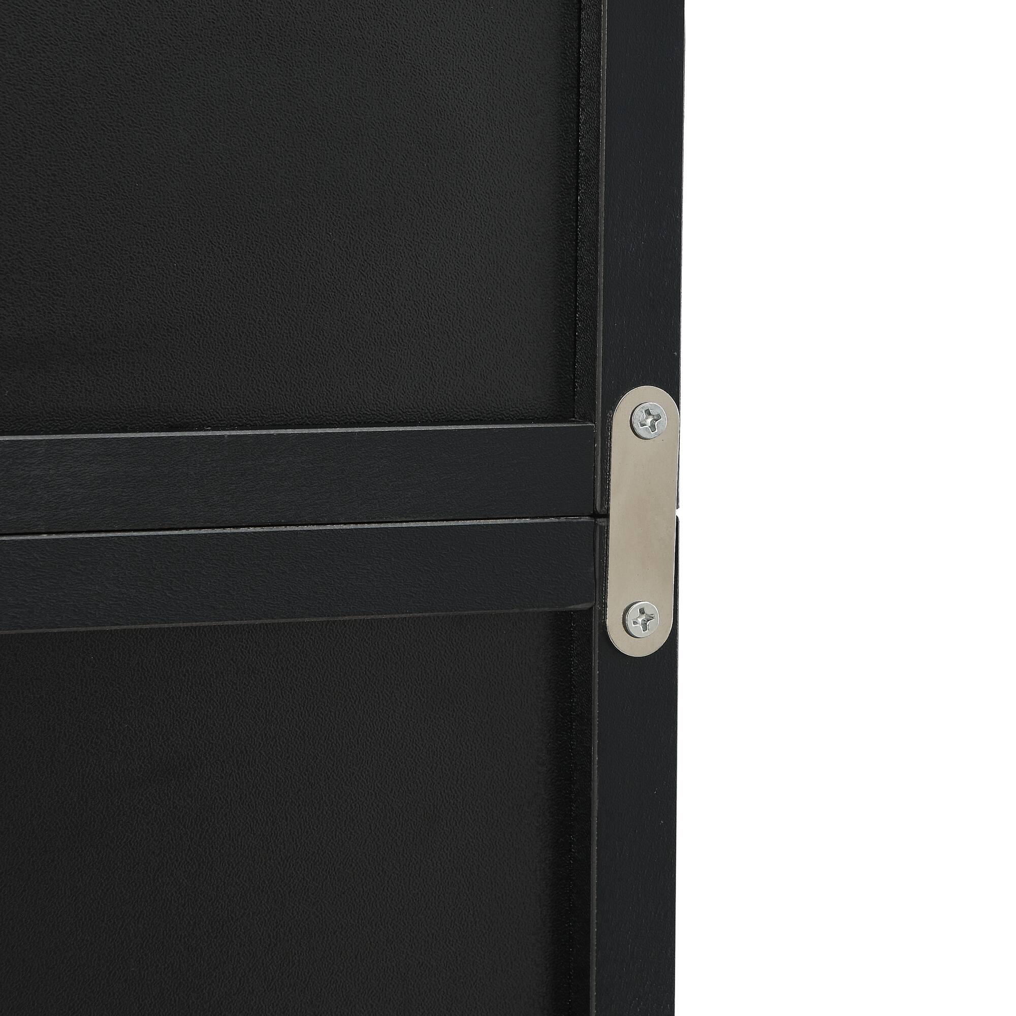 Alt View 4. Tiramisubest - 8-Tier Tall Narrow Bookcase Display Bookshelf with Adjustable Shelves, Multi-Functional Double-Decker Bookcase, Black - Black.